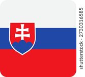Click the square Slovakia button. The square Slovakia button has rounded corners.