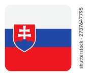 Click the square Slovakia button. The square Slovakia button has rounded corners.