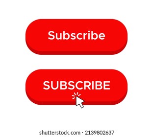 Click Subscribe Button Icon Vector Illustration