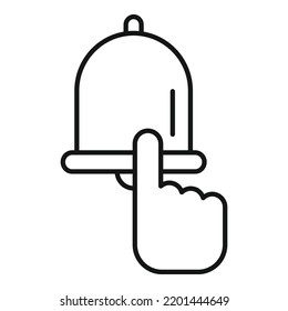 Klicken Sie auf Abonnieren Symbol-Umrandungsvektor. Notiz. Sozialposten