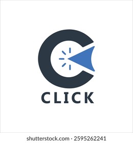 click symbol for digital application logo