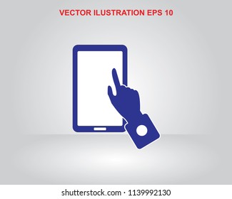 click tablet icon