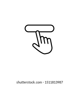 click tap icon vector illustration