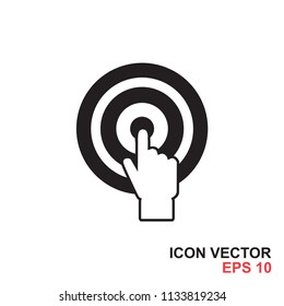 Click Target Icon Vector