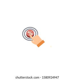 Click Through Rate creative icon. From Social Media Marketing icons collection. Isolated Click Through Rate sign on white background