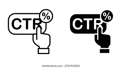Clique no ícone da taxa. Linha com traçado editável e plana para Web