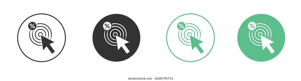 Click through rate icon for your website or app. eps10