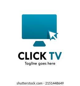 Ilustración de la plantilla de logotipo de tv