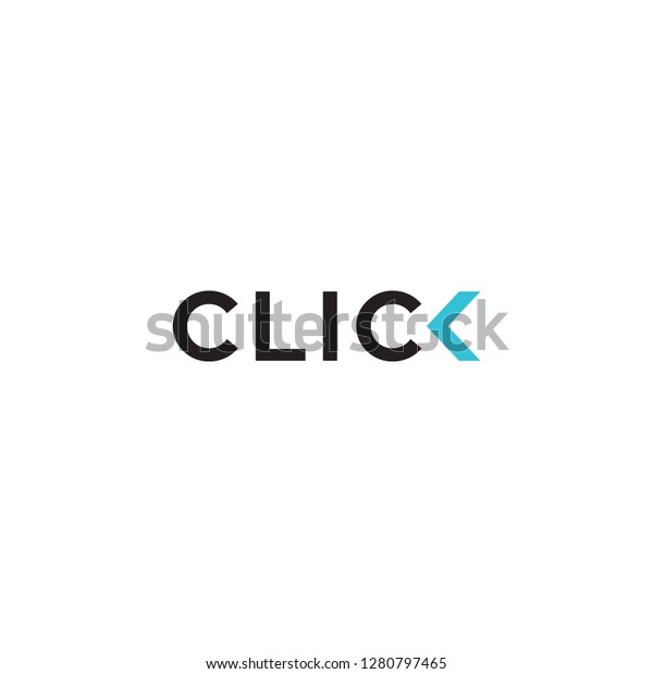 Click Type Logo Design Stock Vector (Royalty Free) 1280797465