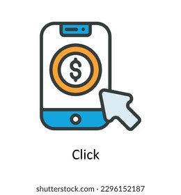 Haga clic en Vector   Rellenar iconos de contorno. Material gráfico simple