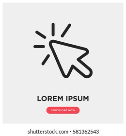 Click vector icon