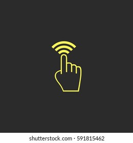 Click vector  icon.