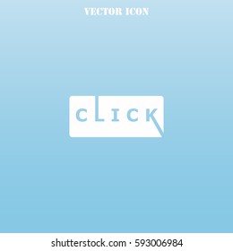 Click vector  icon.