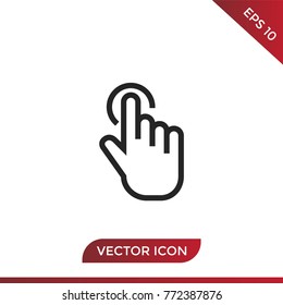 Click vector icon
