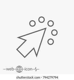 click vector icon
