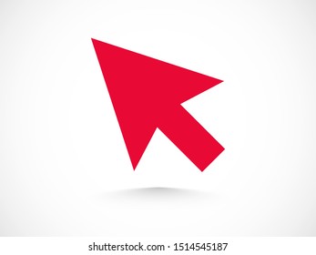 Click vector icon. Cursor icon illustration