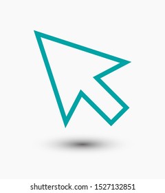 Click vector icon. Cursor icon illustration