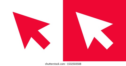 Click vector icon. Cursor icon illustration
