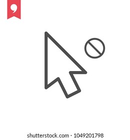 Click vector icon, cursor symbol