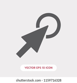 Click vector icon, cursor symbol