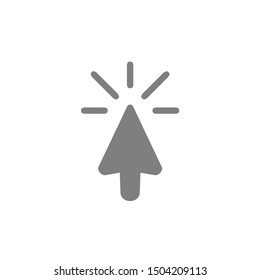 click vector icon in modern design