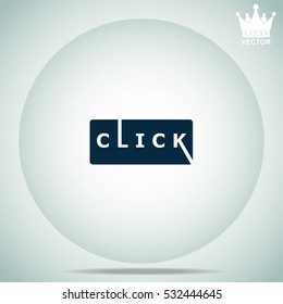 Click  vector illustration.