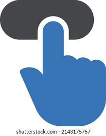 click vector illustration isolated on a transparent background . glyph vector icons for concept or web graphics.