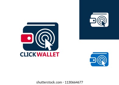 Click Wallet Logo Template Design Vector, Emblem, Design Concept, Creative Symbol, Icon