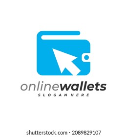 Click Wallets logo design vector template, Creative Wallets logo design concepts