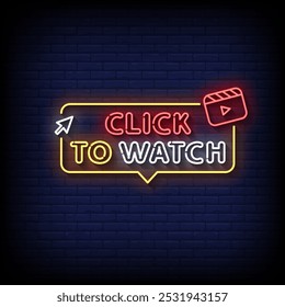 Hacer clic para ver el Vector de neón signo con fondo de pared de ladrillo