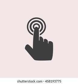Click web icon. Isolated illustration