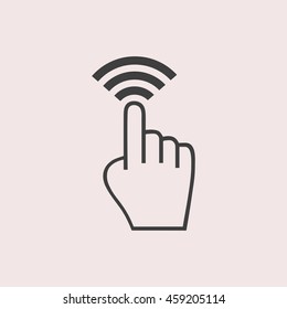Click web icon. Isolated illustration
