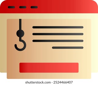 Clickbait Glyph Circle Vector Icon Design