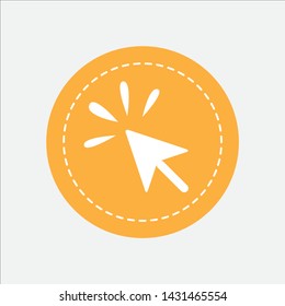 Clicked icon for your website or mobile application.