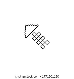 Clicker line icon. Simple style cursor arrow symbol. Logo design element. T-shirt printing. Vector for sticker.