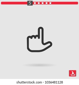 clicker vector icon