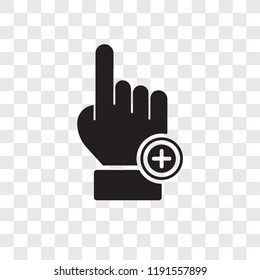 Clicker vector icon isolated on transparent background, Clicker transparency logo concept