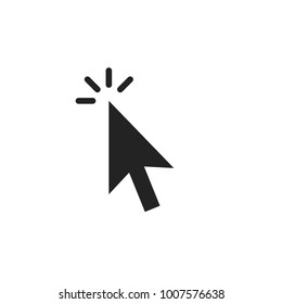Clicking Cursor Pointer Icon Vector