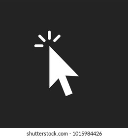Clicking Cursor Pointer Icon Vector