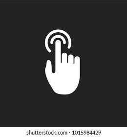 Clicking Cursor Pointer Icon Vector