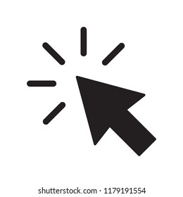 Clicking Cursor Pointer Icon Vector