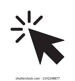 Clicking Cursor Pointer Icon Vector