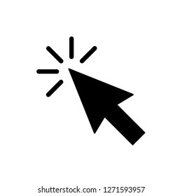 Clicking Cursor Pointer Icon Vector