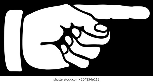 Clique no ícone de dedo, ponteiro de mão vetor.