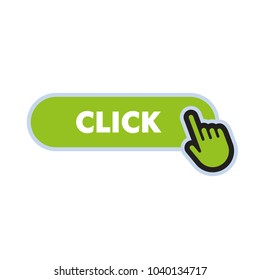 Clicking hand icon on button