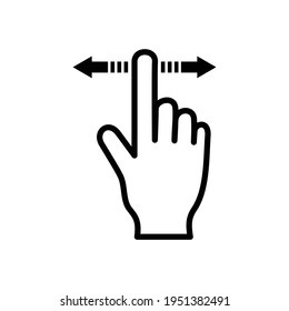 Clicking Hand Icon Vector Sign And Symbols.