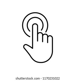 Symbol Vektorillustration anklicken