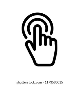 Clicking hand vector icon
