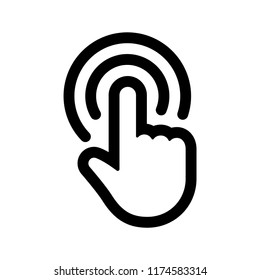 Clicking hand vector icon