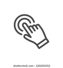 Clicking hand vector icon